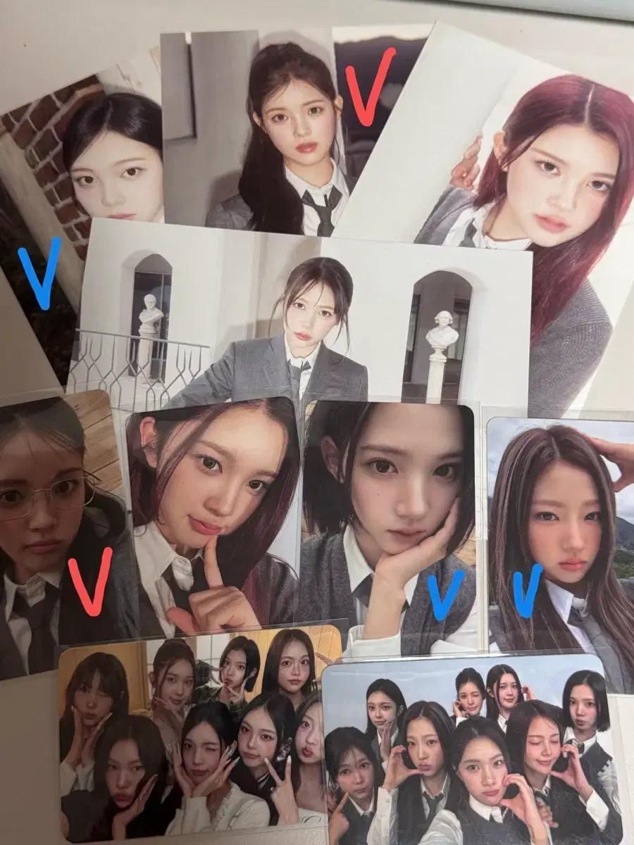 하츠투하츠 개봉앨범 앨범구성품 포카 스티커 엽서 단체 개인