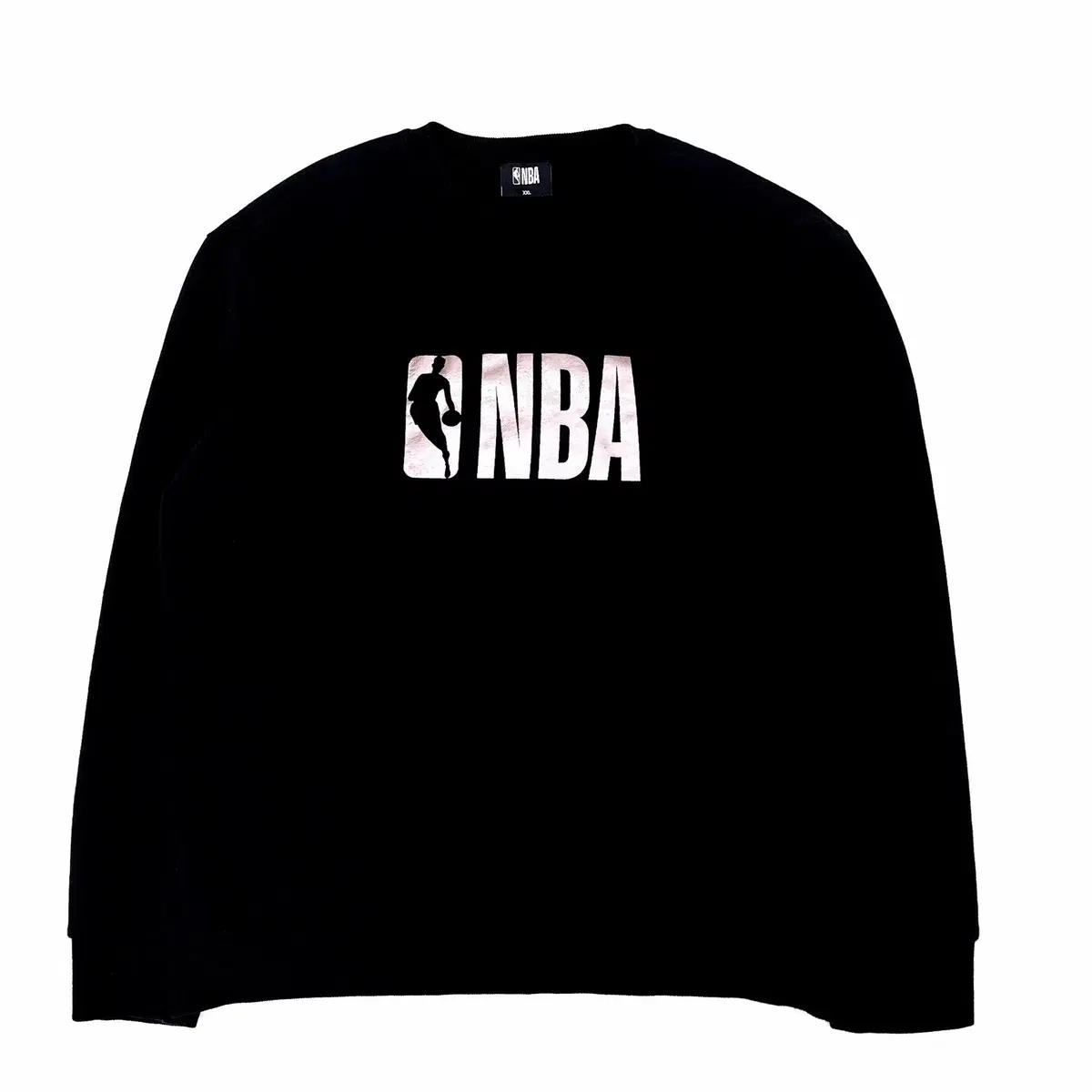 [110] NBA 루즈핏 블랙 기모 맨투맨