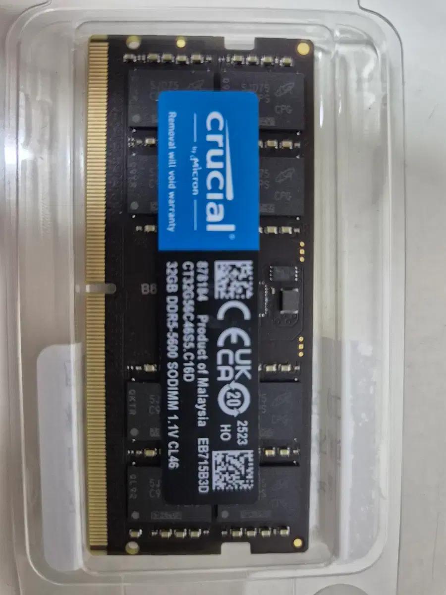 [노트북 램]크루셜 마이크론 DDR5 5600 32GB