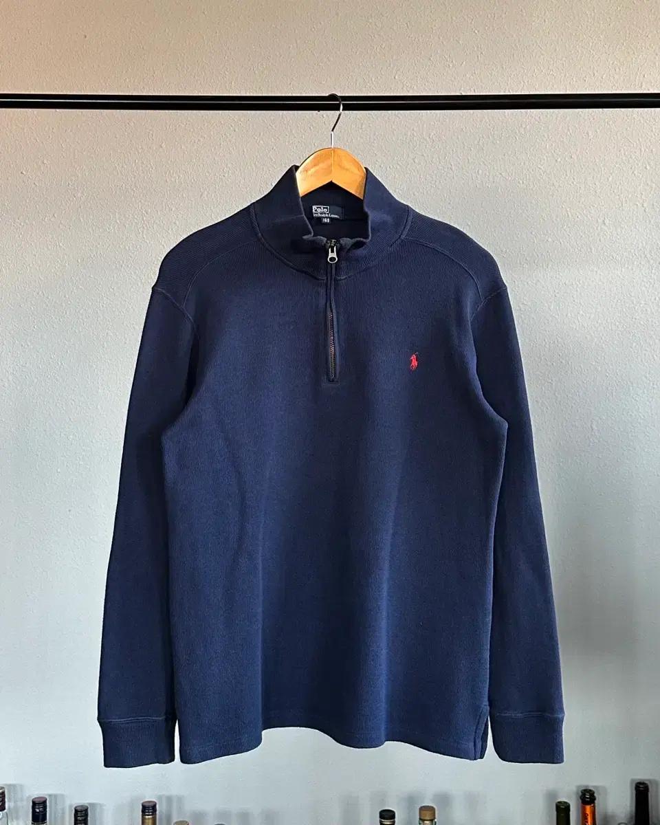 [S]폴로 랄프로렌 하프집업 코튼 니트 네이비