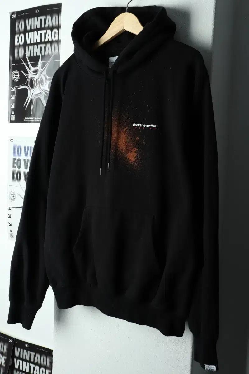 (L-XL) 디스이즈네버댓 후드티셔츠 나염커스텀 블랙 올드스쿨-168AA