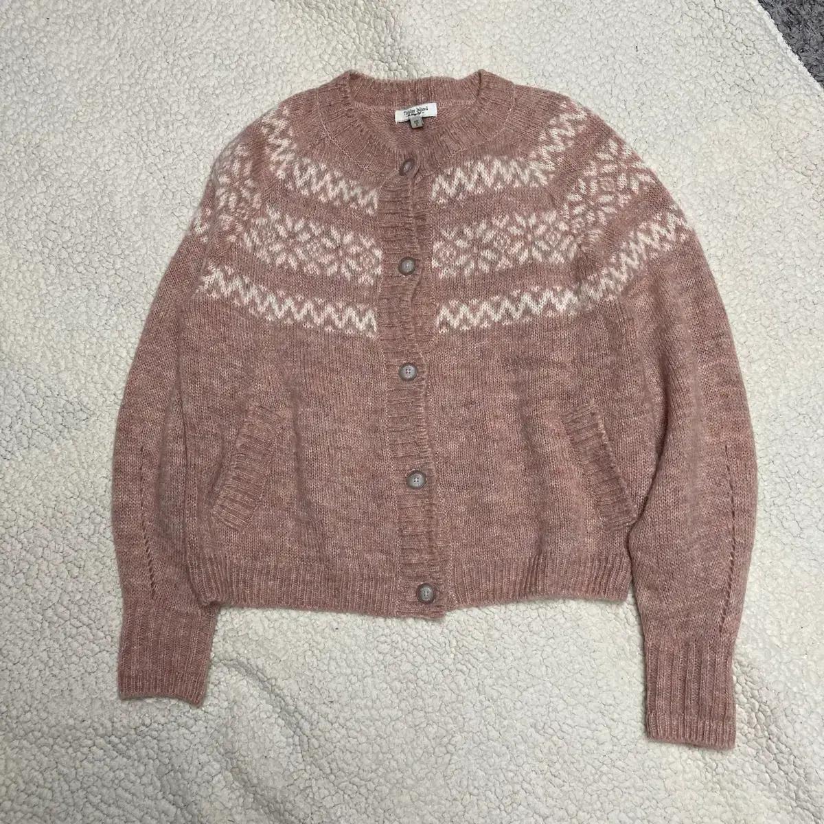 써스데이아일랜드 니트 가디건