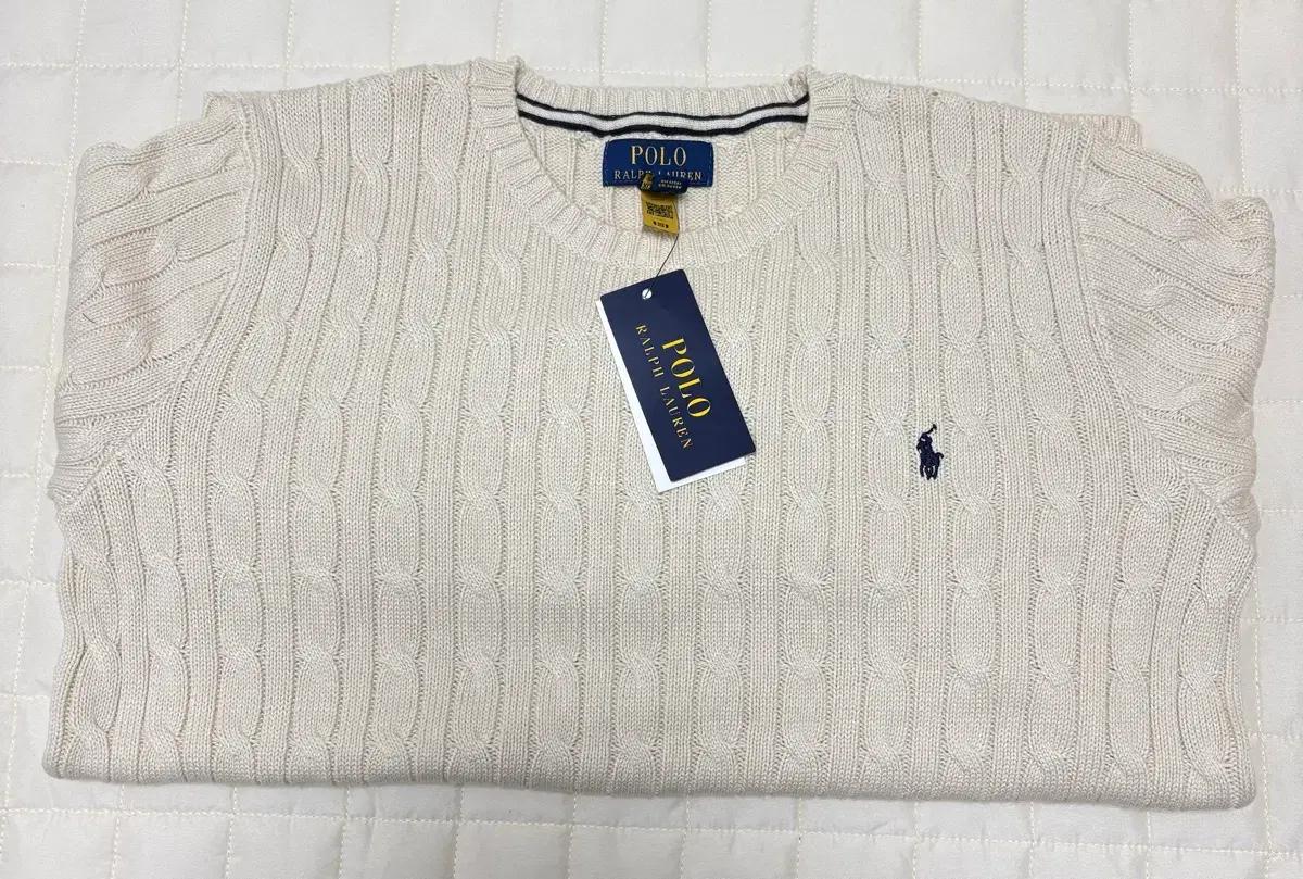 폴로랄프로렌 케이블 니트 아이보리 (택달린 새상품)