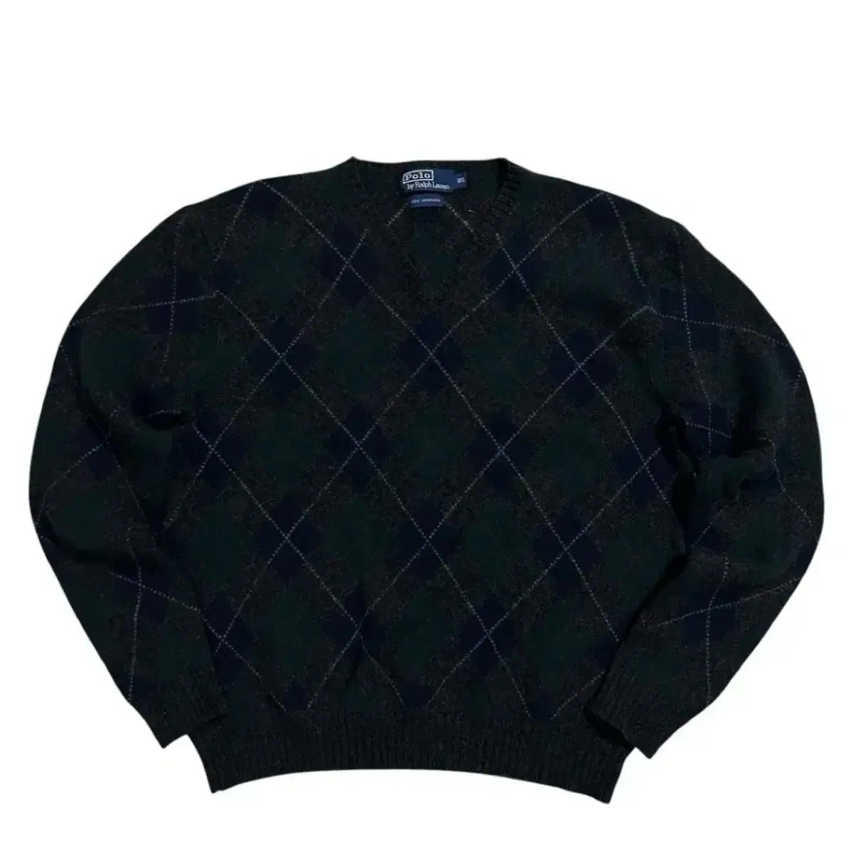 폴로 램스울 아가일 니트(105)