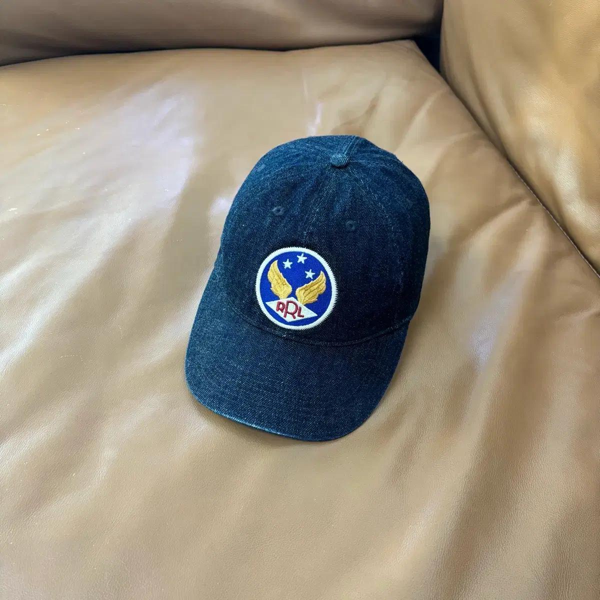 RRL 더블알엘 랄프로렌 폴로 데님 6패널 볼캡 모자 (Denim)