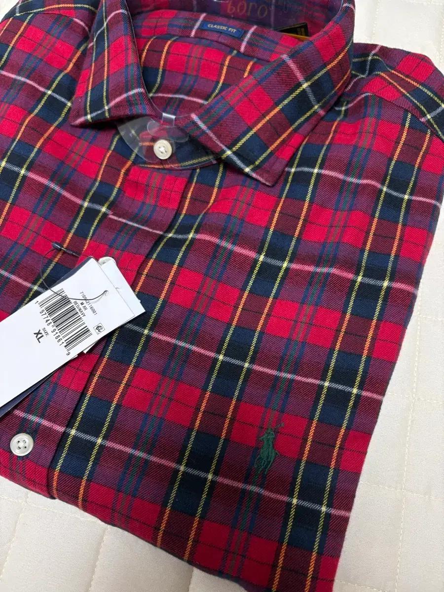 폴로 남성 체크 셔츠 (택달린 새상품)