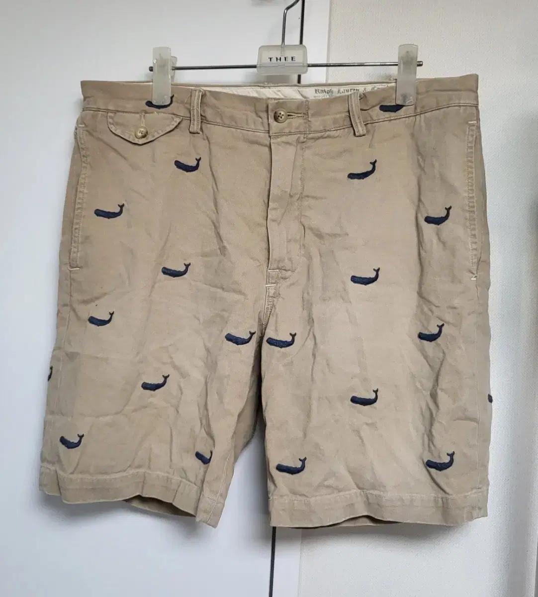 폴로 랄프로렌 고래 자수 반바지 34사이즈 상태좋음허리단면 44 기장