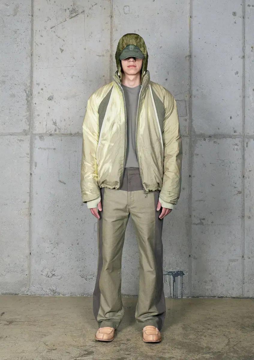 [4] 엑슬림 ep04 01 다운 자켓 레몬그린 패딩