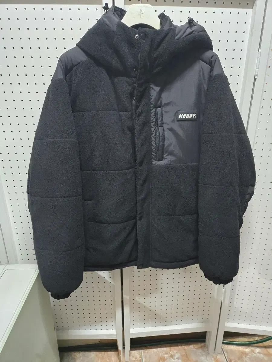 (000569)널디 NERDY 블랙 후리스 빵빵한패딩 점퍼