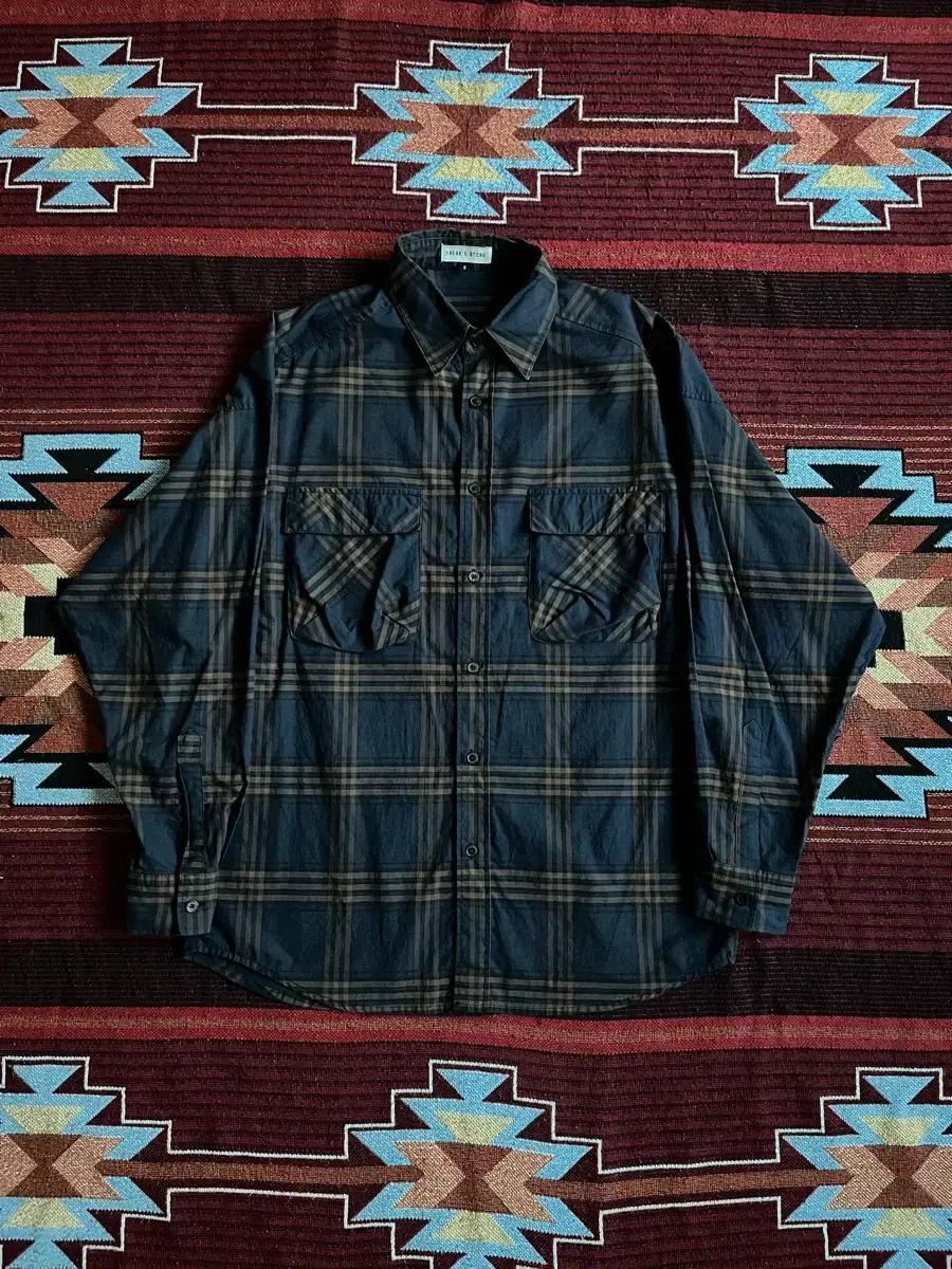프릭스스토어 포켓 체크 셔츠 FREAK'S STORE