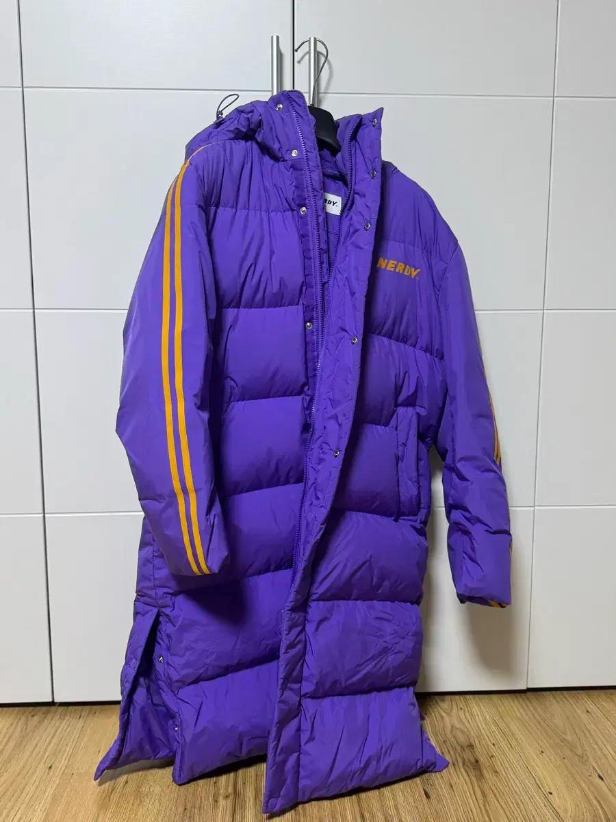 널디 퍼플 패딩 S 사이즈