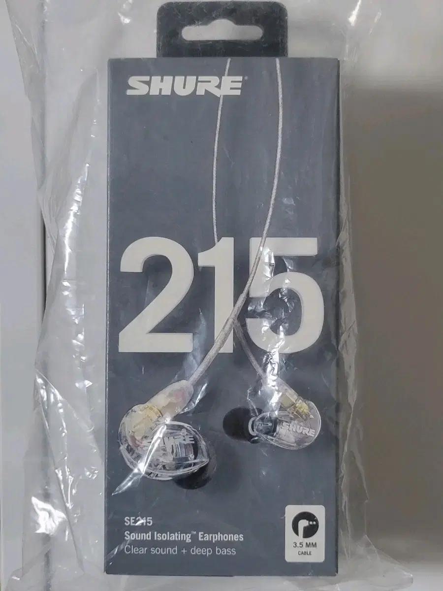 SHURE 슈어 SE215 이어폰