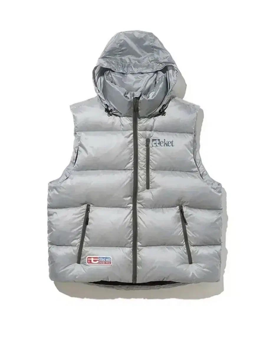 Teket 테켓 스노우볼 다운 베스트 그레이 (M)