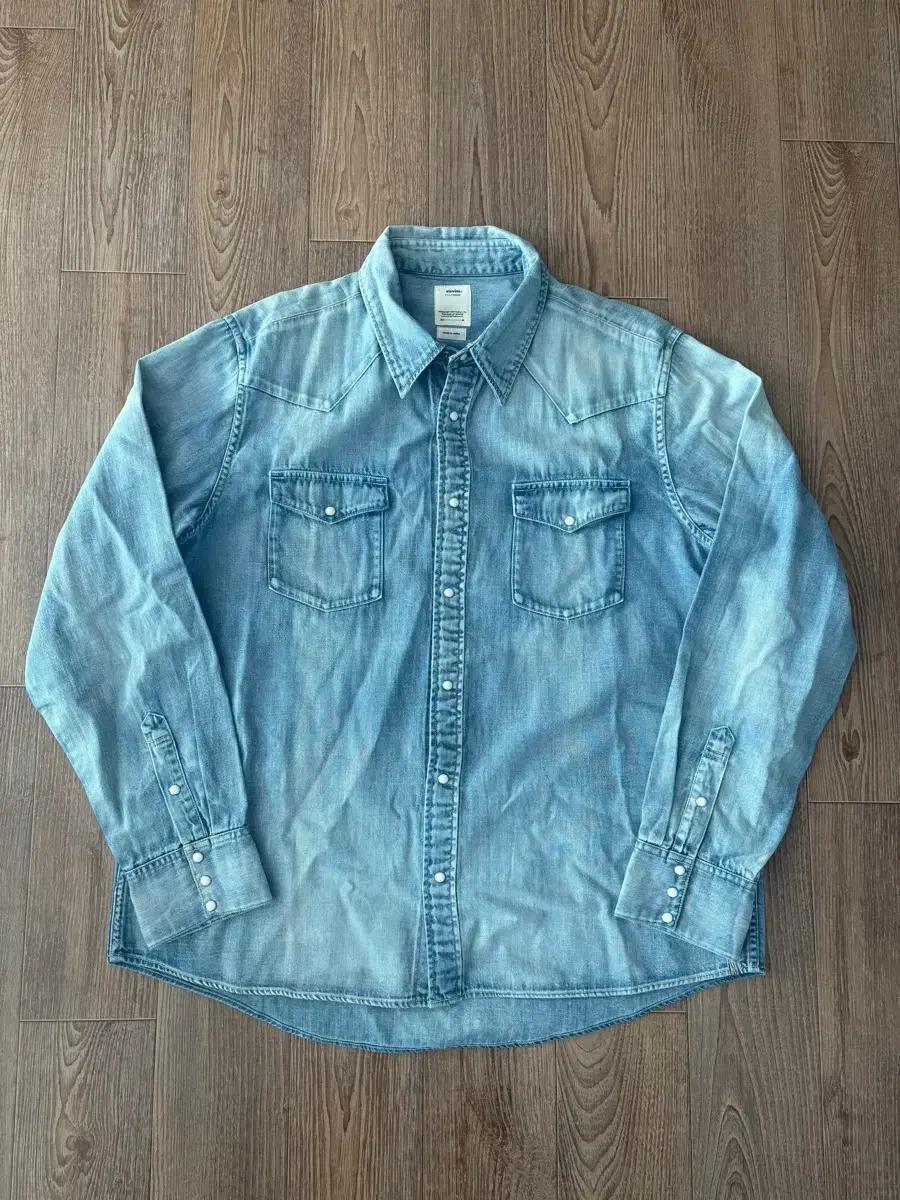 비즈빔 소설 스컬프처 데님 셔츠 visvim 웨스턴