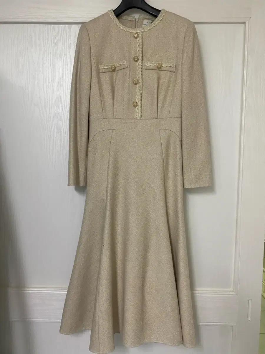 미샤 베이지 모원피스