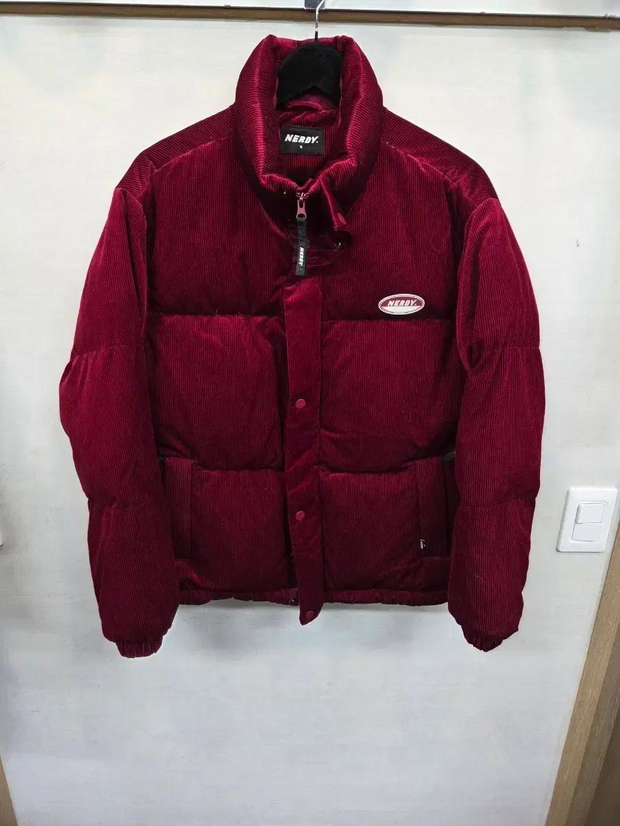 널디 코듀로이 덕다운 패딩 s 버건디