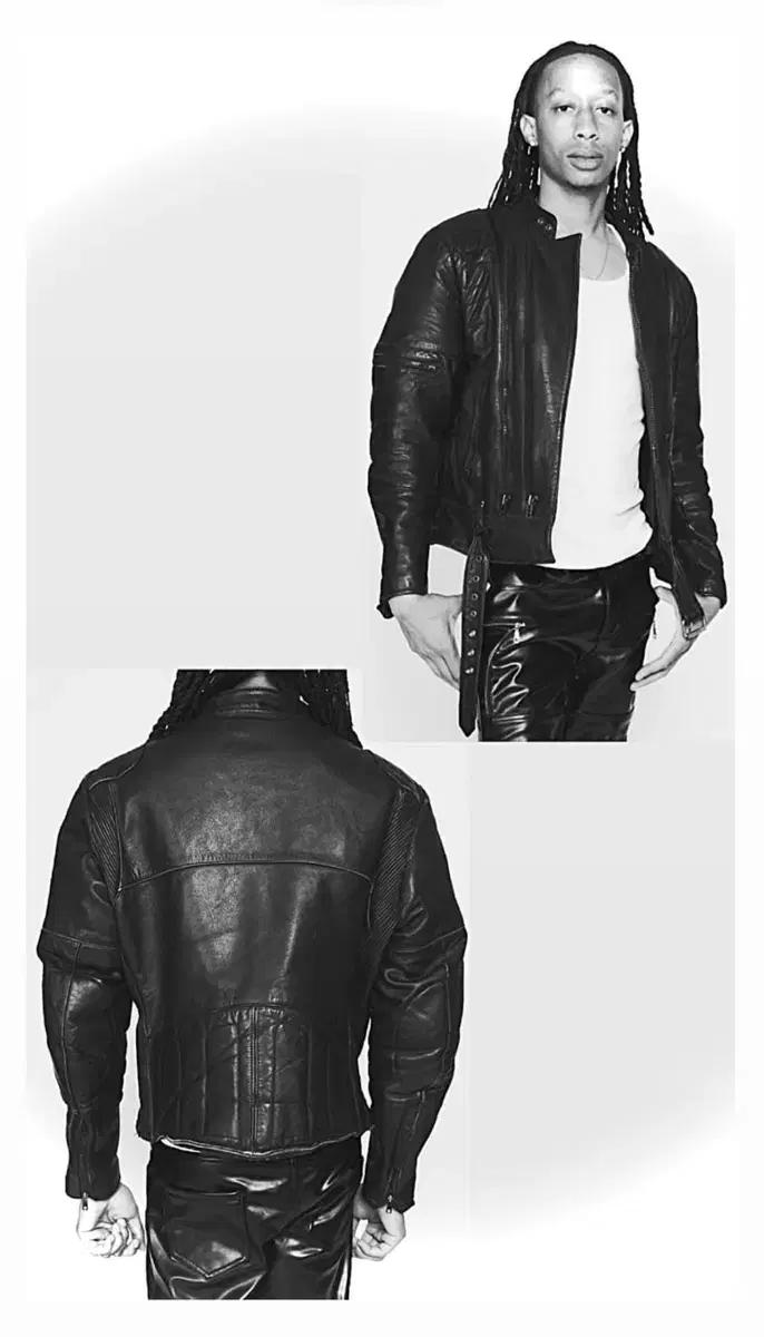 80s Wilsons Padded Motorcycle 레더 자켓