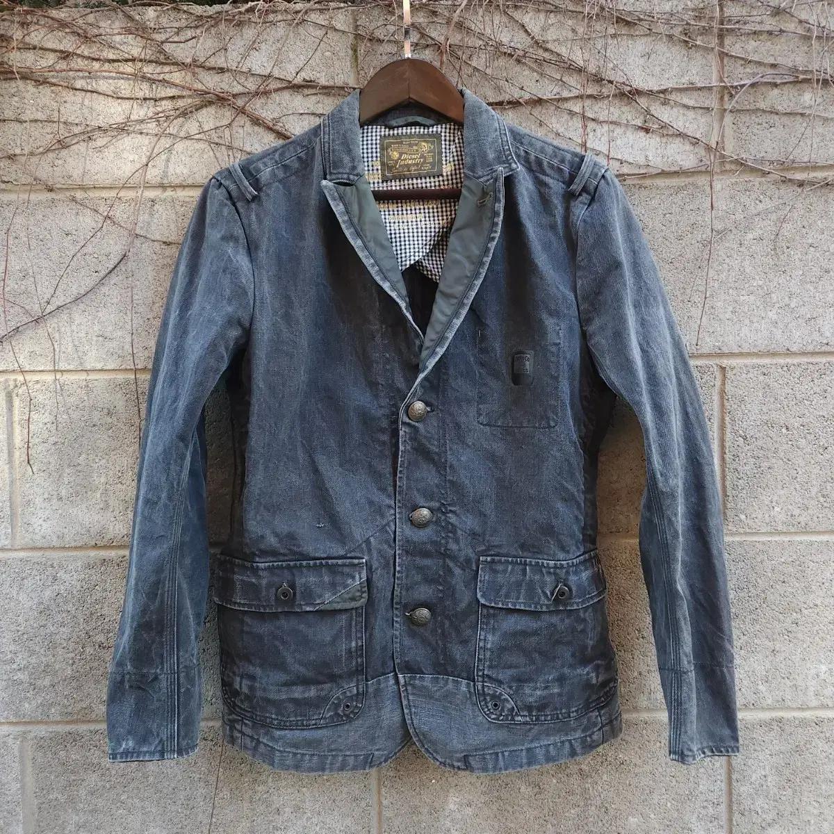 [S] DIESEL VINTAGE 왁스 데님 블레이저 남녀 자켓