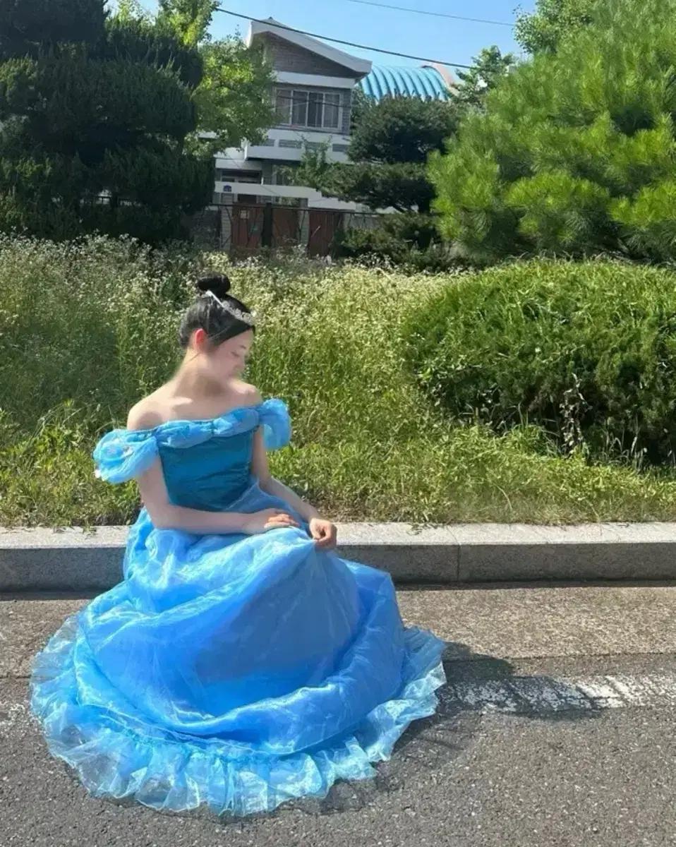 디즈니(보증금X남자가능)신데렐라 디즈니 드레스 졸업사진 졸사대여