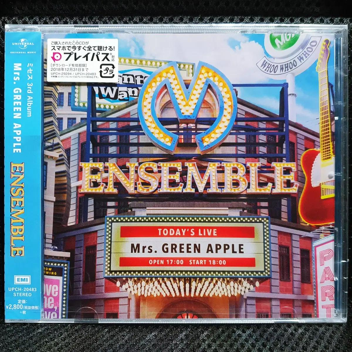 미세스 그린 애플 Mrs. GREEN APPLE ENSEMBLE CD