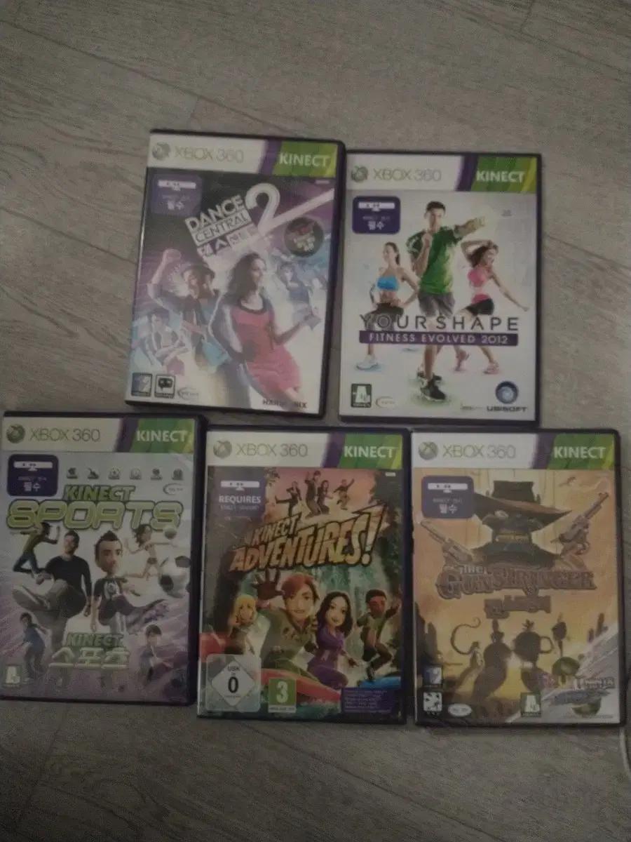 XBOX360 키넥트 7종 게임