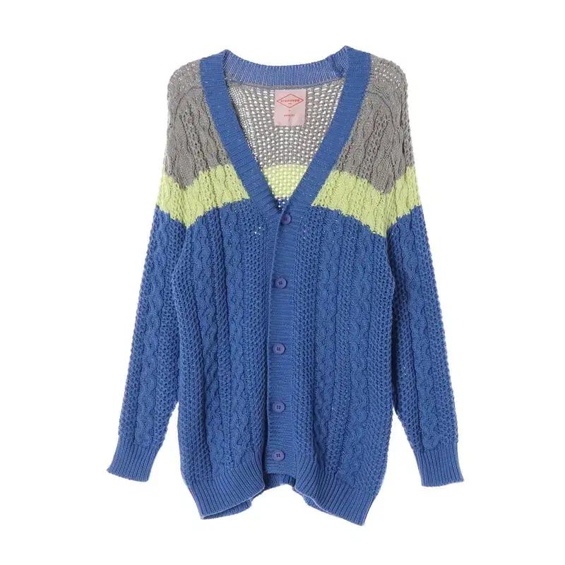 STANDARD 제너럴아이디어 스탠다드 블루 가디건 | 여 F