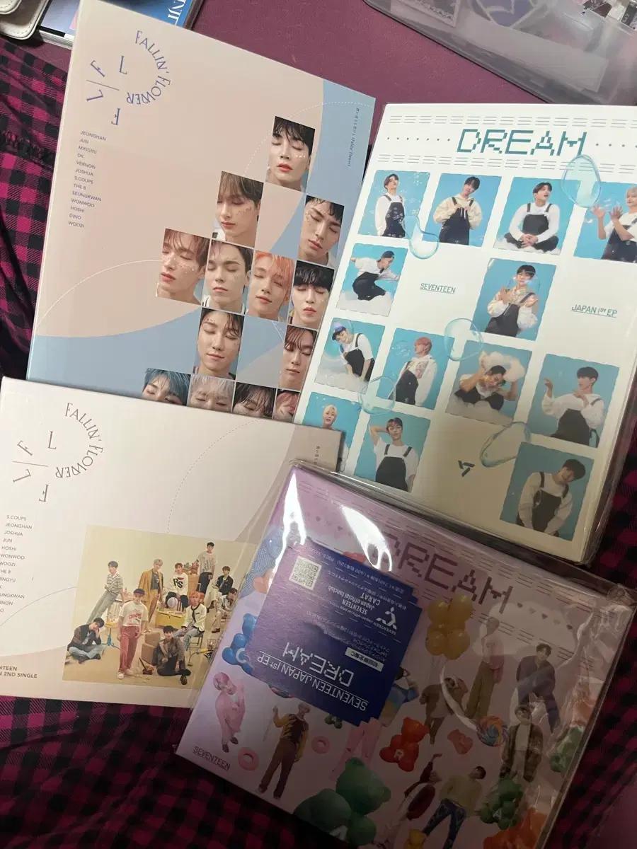 세븐틴 일본앨범 드림 캐럿반 C버전 폴린플라워 개봉앨범