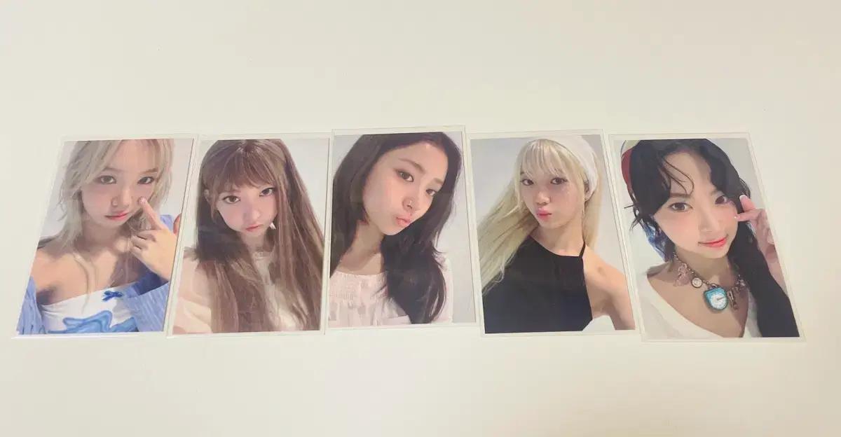 르세라핌 크레이지 2주차 공방 포토카드 5인 세트