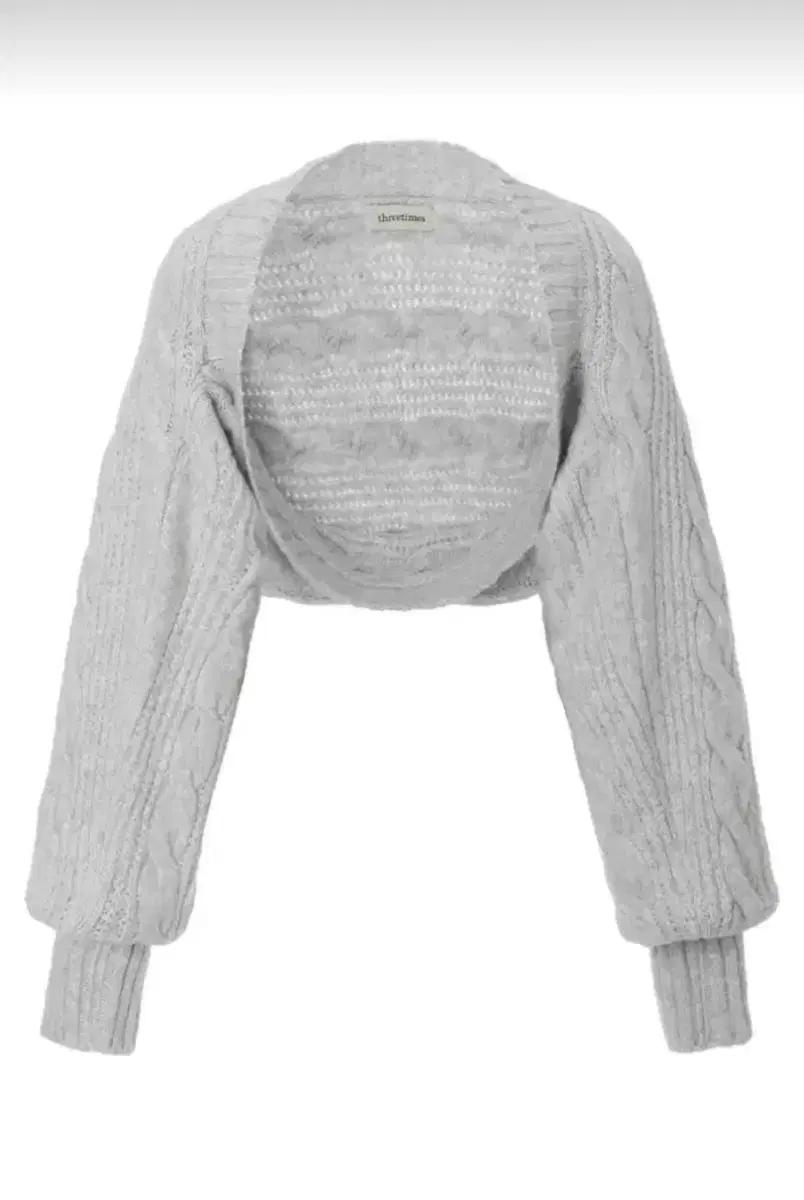 쓰리타임즈 버니 볼레로 라이트 멜란지