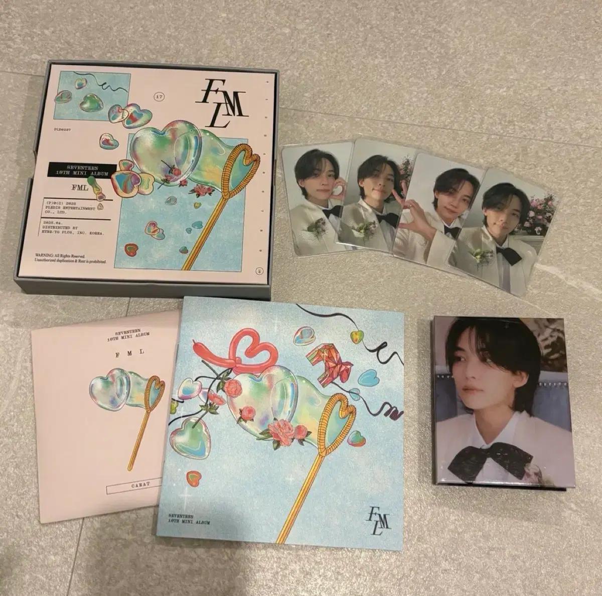 세븐틴 정한 랜포드볼 포카풀셋 FML 앨범 캐럿반 풀세트 양도 급처