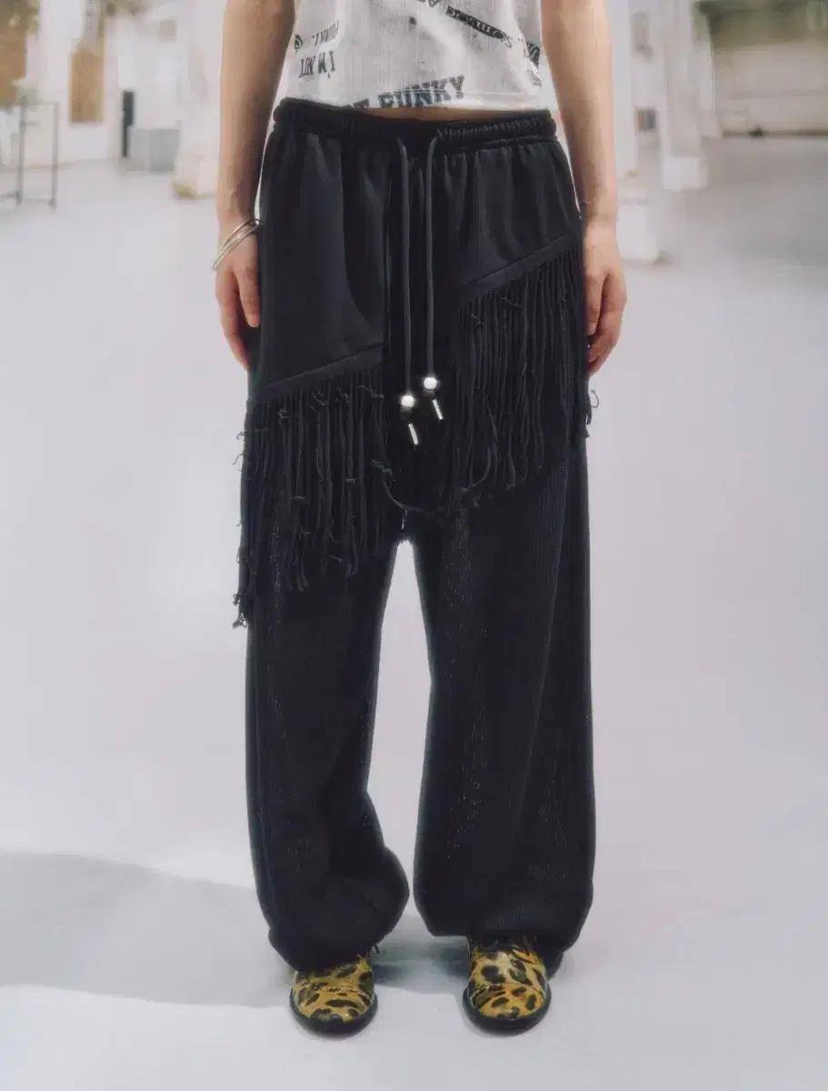 솜속 somsoc PHAZE PRINGE PANTS_BLACK