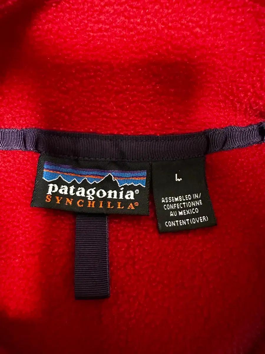 (L)파타고니아 Mexico Red 신칠라 레드 플리스