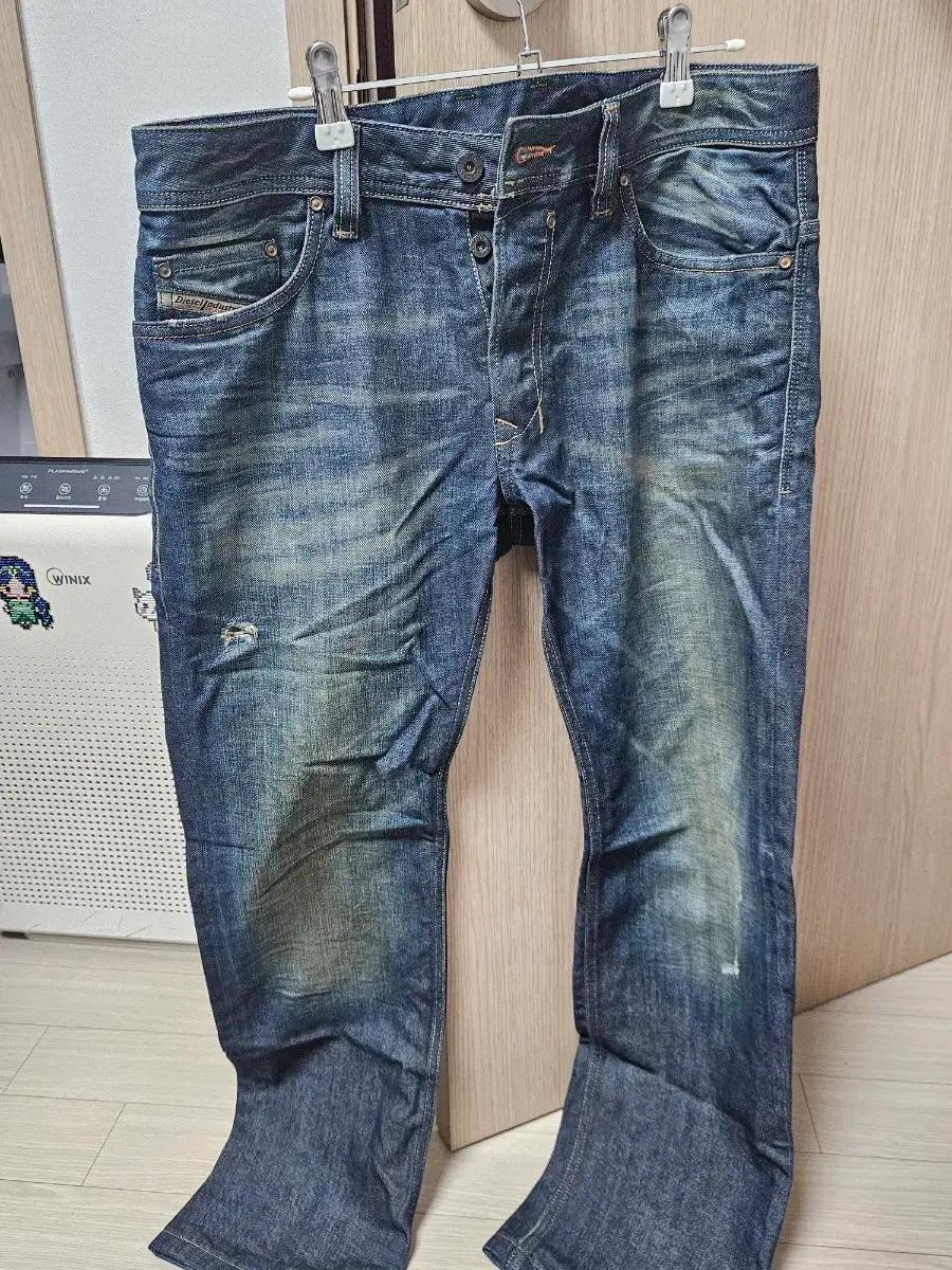 디젤 청바지 데님 워싱진