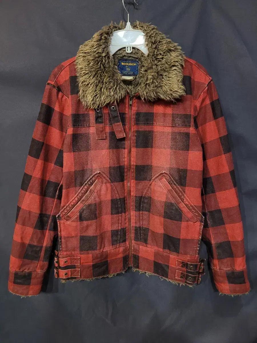 Woolrich 울리치 90s 초빈티지 타탄체크 펑크 쉐르파 워크자켓