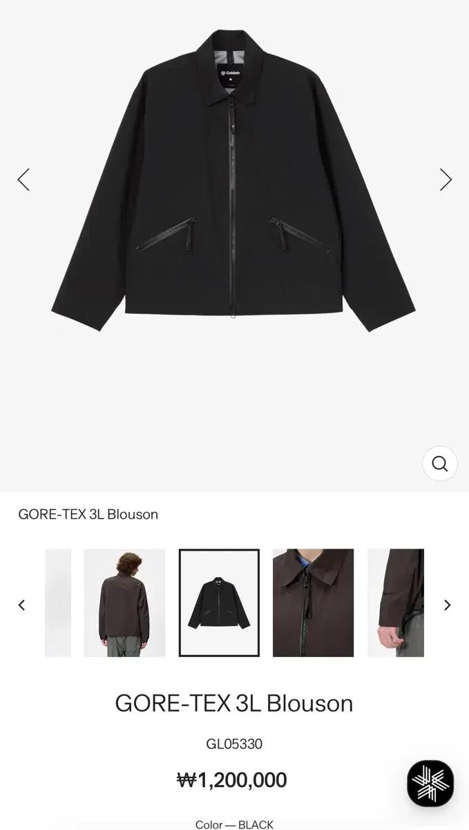 Goldwin 고어텍스 3L 블루종 블랙 4사이즈