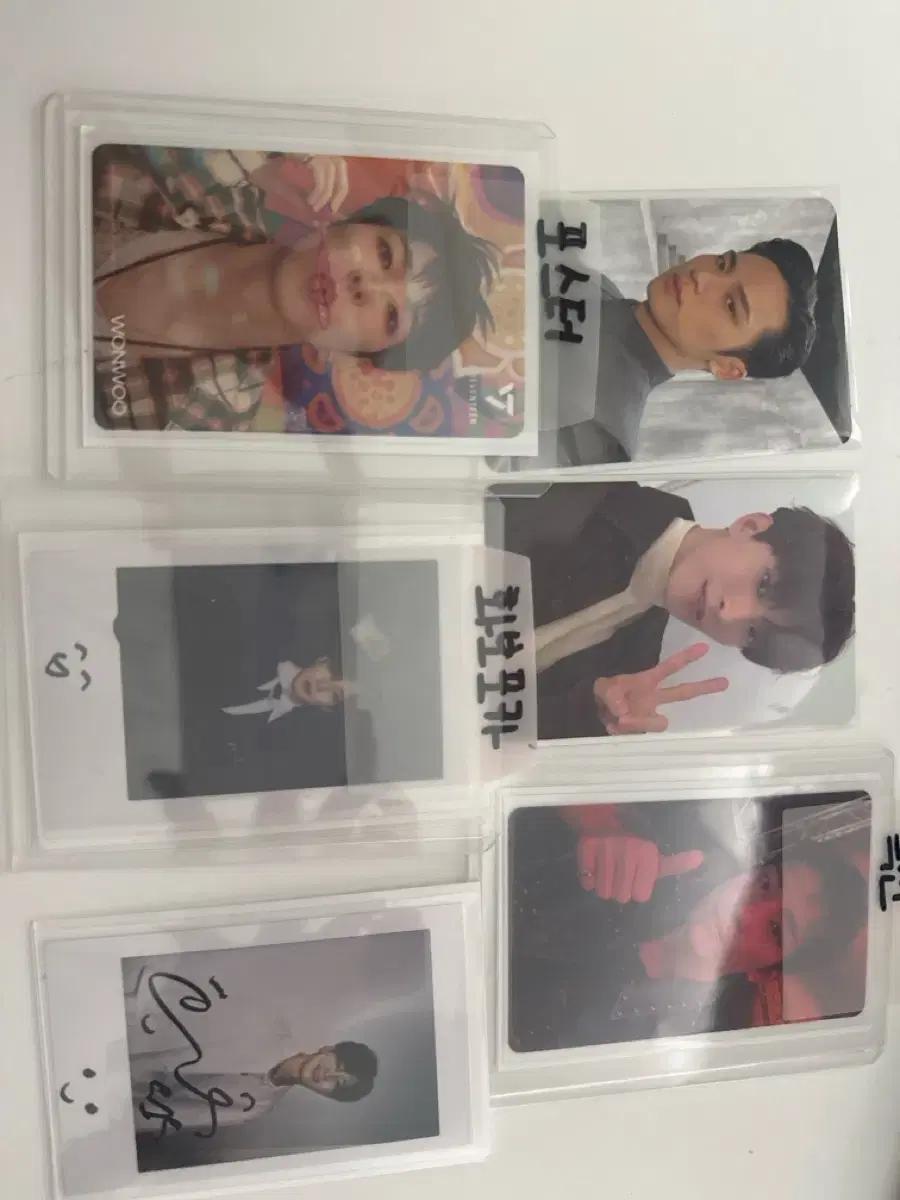 세븐틴 원우 민규 도겸 포카 일괄 판매