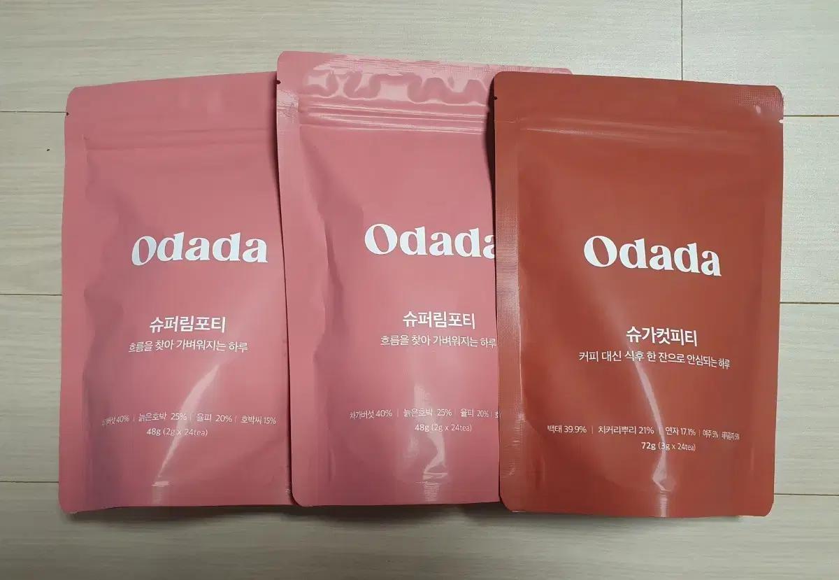 오다다 무카페인 tea 3봉 일괄