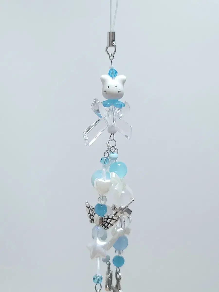 CLOUDLINE Rabbit Keyring-블루엔젤래빗