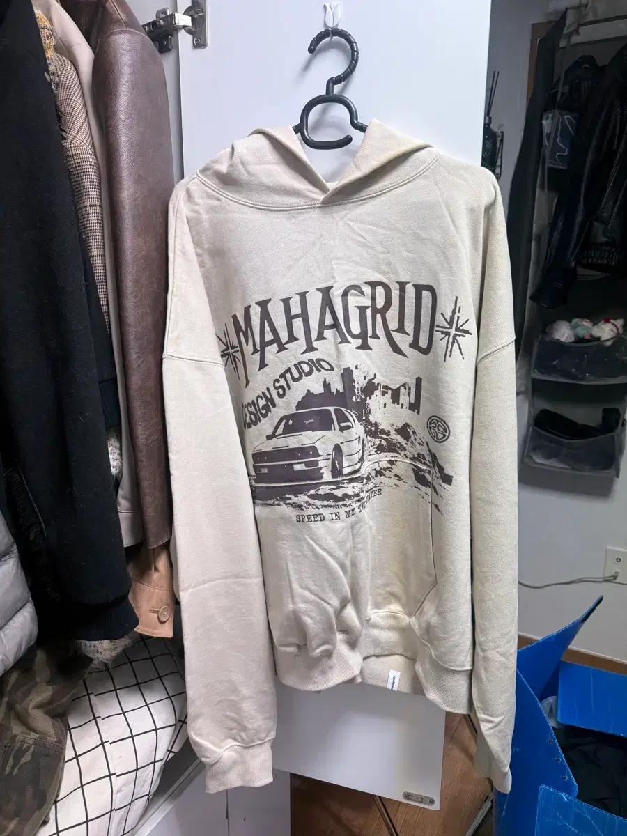 마하그리드 후드티 아이보리 L