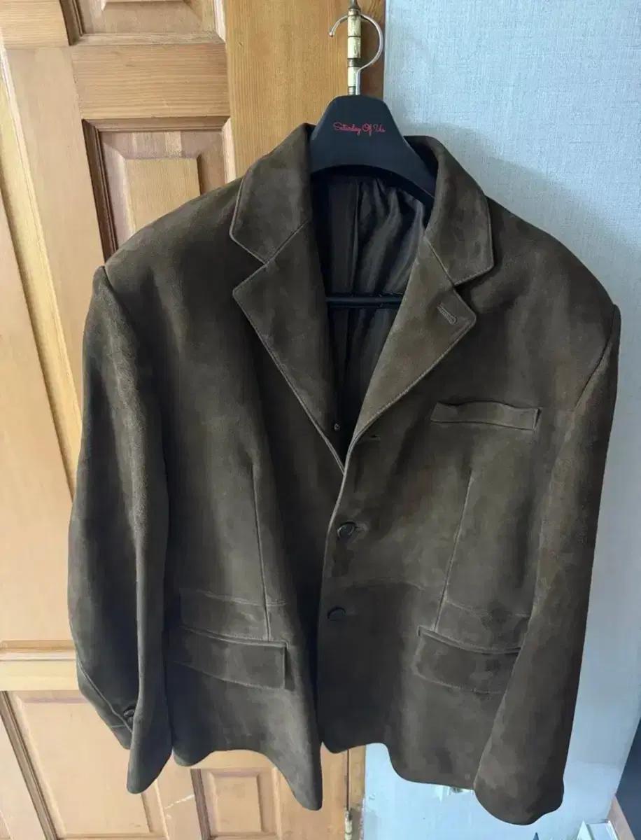 stu 고트 스웨이드 블레이져 자켓 L