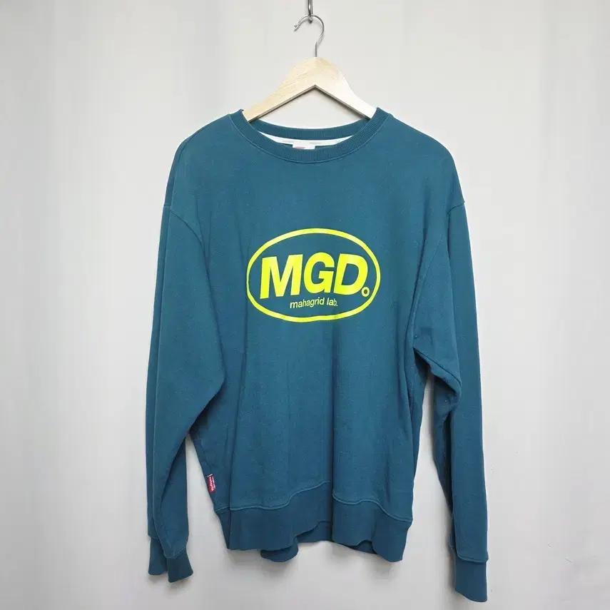 [mahagrid] 남성 오버핏 프린팅 맨투맨 L