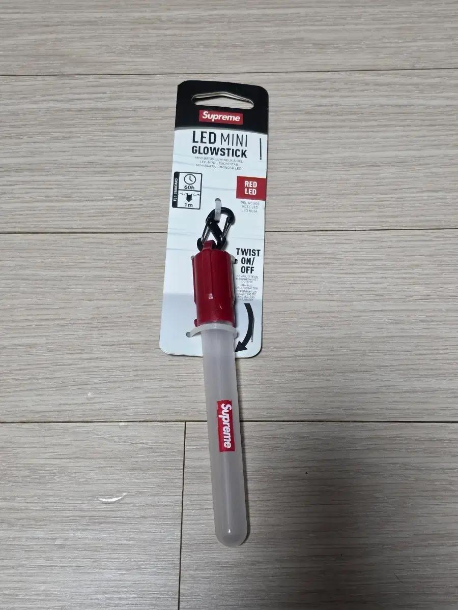 슈프림 LED 미니 글로우스틱 레드