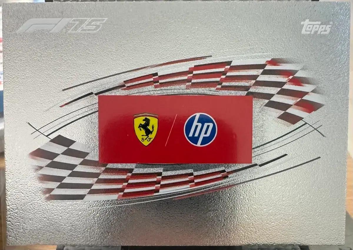 2025 F1 탑스 터보 페라리 팀 로고  카드