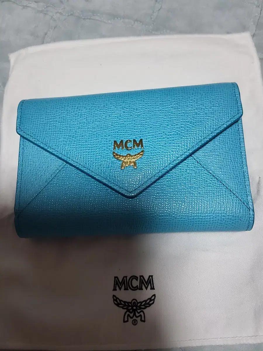 MCM 엠씨엠 블루 지갑