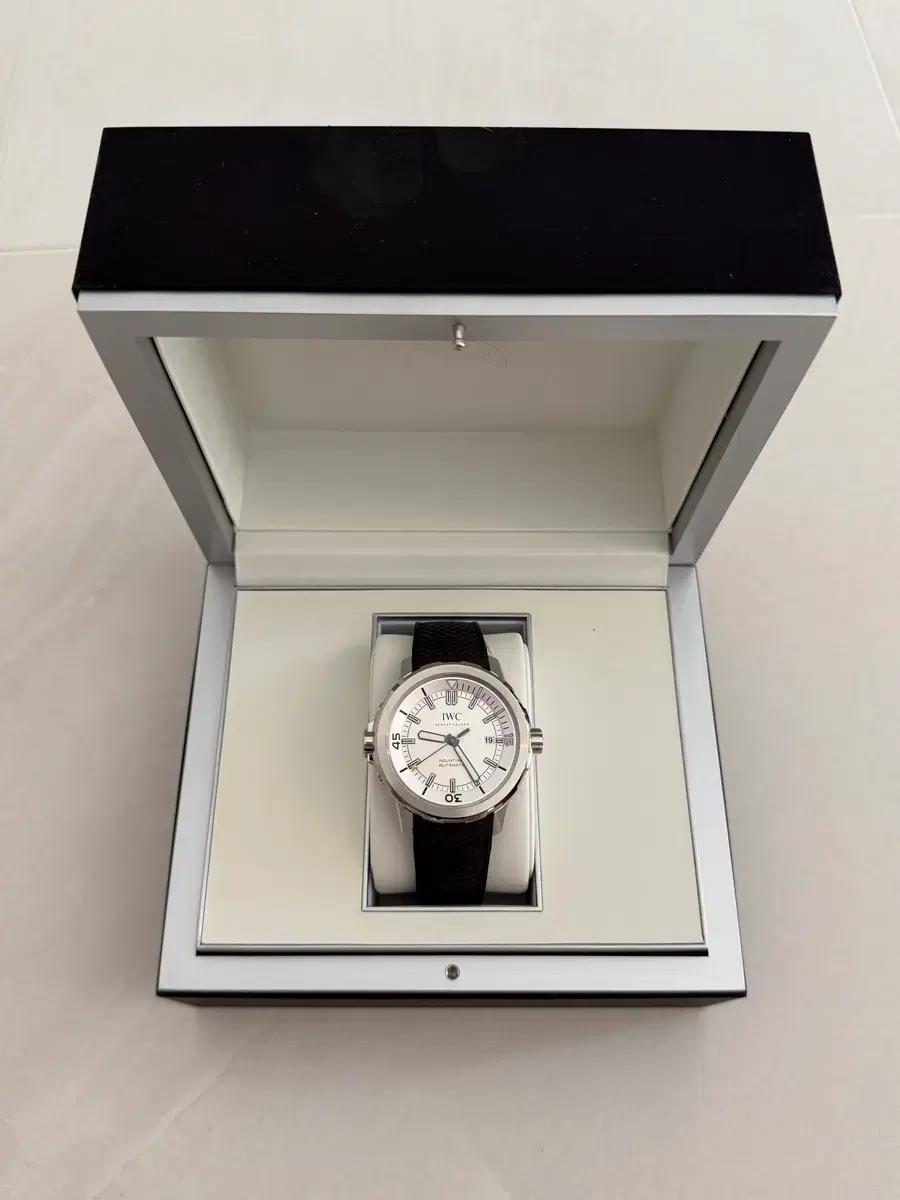 IWC 아쿠아타이머 오토매틱 시계 러버 스트랩