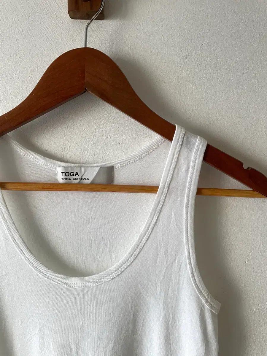 Toga Archives White Cotton Tank Top