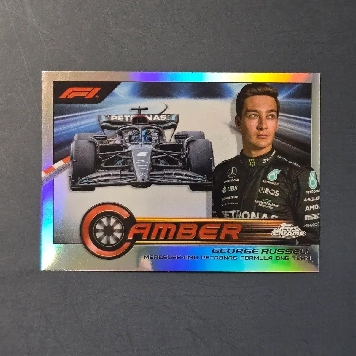 조지 러셀 F1 2023 탑스 크롬 챔버 리플렉터