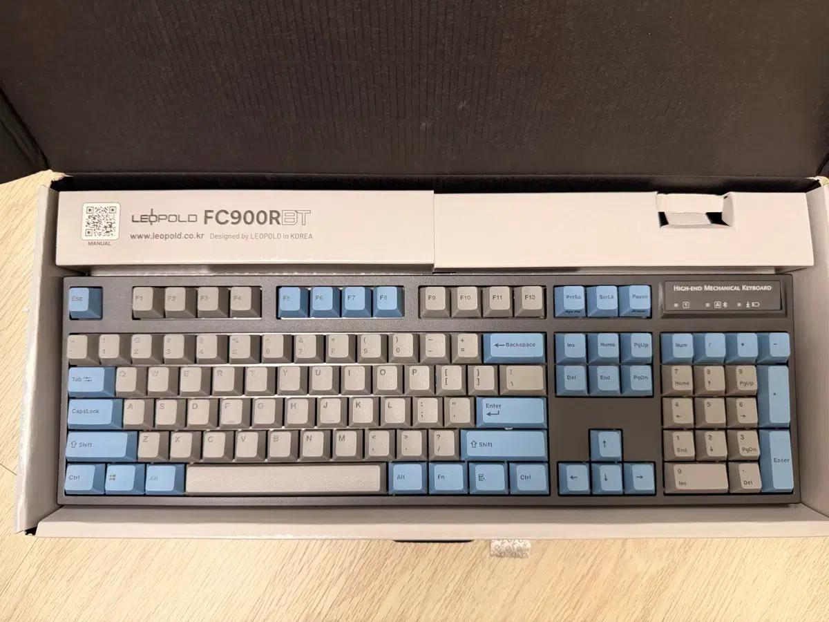 레오폴드 FC900RBT MX2A 그레이 블루 저소음 적축(구성품X)