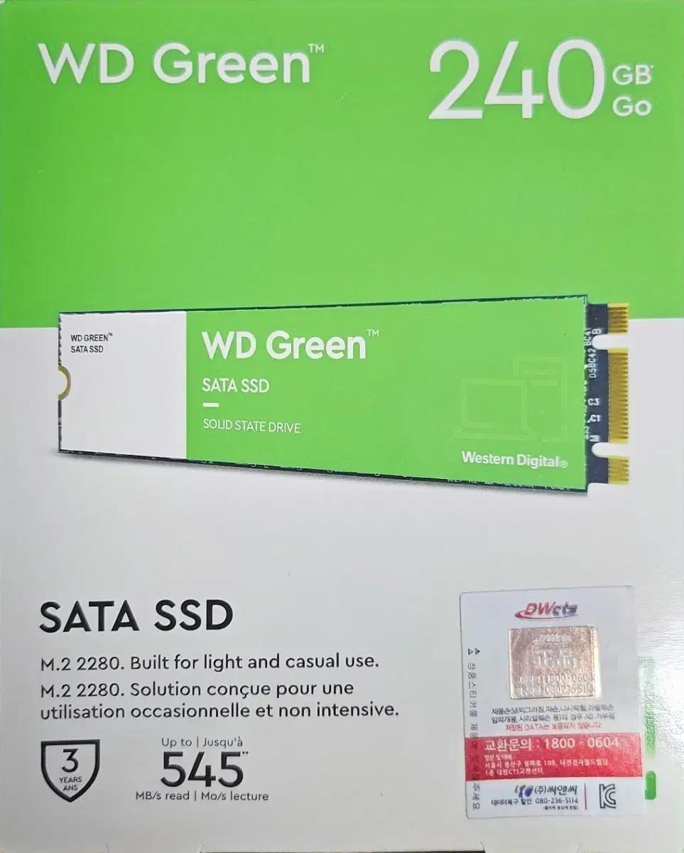 WD Green 240g sata ssd