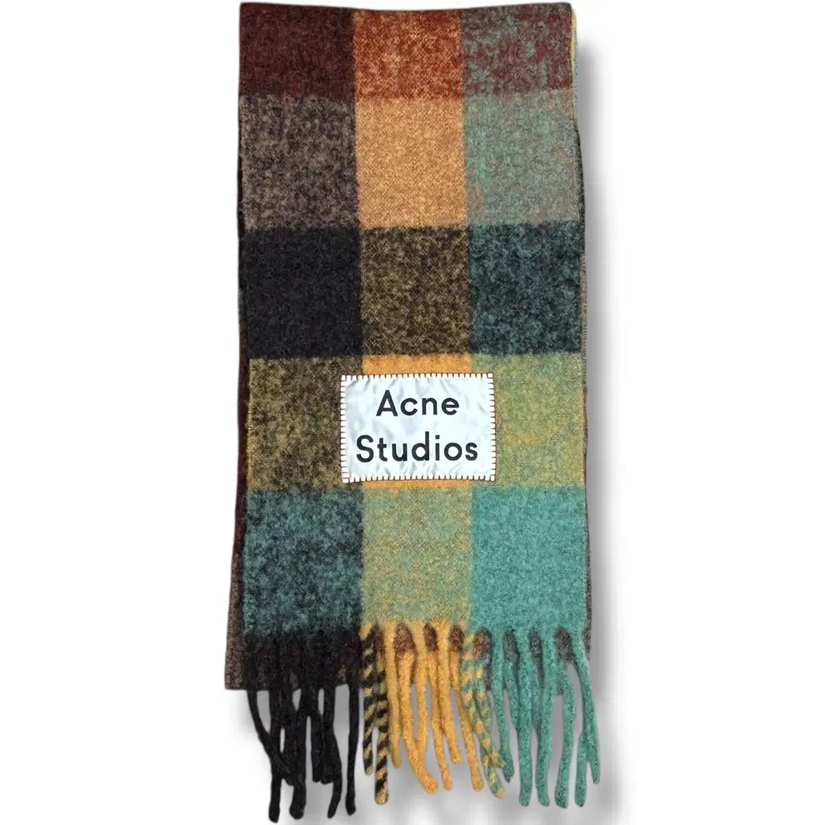 Acne Studios 모헤어 체크 머플러